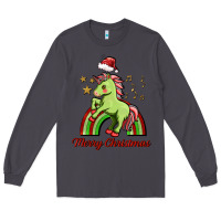 Smoke merry christmas unicorn Long Sleeve Tee - FaDigitalArtStudio