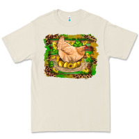 Bone st patricks day farm chicken gold eggs leopard serape glitter Premium Tee - Artiststas