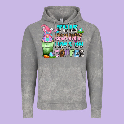 Vintage Hoodie this bunny hops on coffee