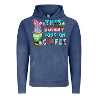 Vintage Denim this bunny hops on coffee Vintage Hoodie - Zillion Design Studio