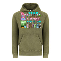 Vintage Olive this bunny hops on coffee Vintage Hoodie - Zillion Design Studio