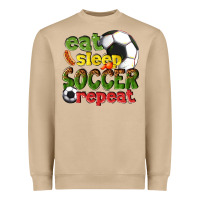 Mushroom eat sleep soccer repeat Heavyweight Sweatshirt - texasbilliewilder