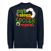 Navy eat sleep soccer repeat Heavyweight Sweatshirt - texasbilliewilder