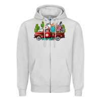 Dove Grey rca nurse truck with cactus Zipper Hoodie - AdoDesignShop