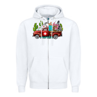 White rca nurse truck with cactus Zipper Hoodie - AdoDesignShop