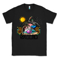 Black hello summer Classic Tee - CowhideDigitalArt
