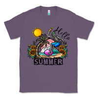 Lavender hello summer Classic Tee - CowhideDigitalArt