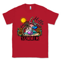 Red hello summer Classic Tee - CowhideDigitalArt