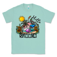 Seafoam hello summer Classic Tee - CowhideDigitalArt