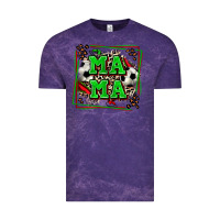 Cloud Purple soccer mama with leopard Vintage Tee - Zillion Design Studio
