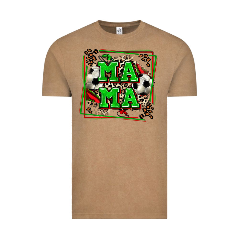 Soccer Mama With Leopard Vintage Tee by Zillion Design Studio | Teevron