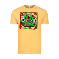Vintage Mustard soccer mama with leopard Vintage Tee - Zillion Design Studio