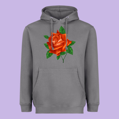 Tropicana Rose Heavyweight Hoodie Designed By Lillyallendesigns