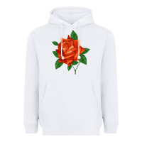 White tropicana rose Heavyweight Hoodie - LillyAllenDesigns