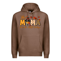 Chestnut this mama loves her little turkeys Premium Hoodie - MaliasSmallBusiness