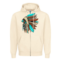 Sandshell indian headdress Zipper Hoodie - JahusDesignShop