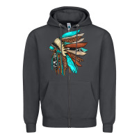 Smoke indian headdress Zipper Hoodie - JahusDesignShop