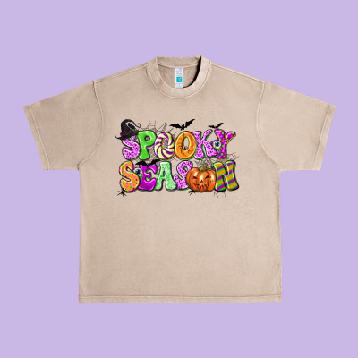 Spooky Season Urban Heavy Tee Designed By Texasbilliewilder