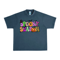 Midnight Navy Spooky Season Urban Heavy Tee - texasbilliewilder