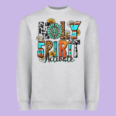Holy Spirit Activate Heavyweight Sweatshirt Designed By Zillion Design Studio