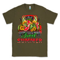 Army Green sweet summer watermelon and truck Classic Tee - HRA Design Shop