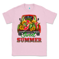 Bubblegum Pink sweet summer watermelon and truck Classic Tee - HRA Design Shop