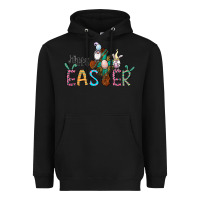 Black cross rabbit gnomes happy easter Heavyweight Hoodie - Jasminsmagicworld
