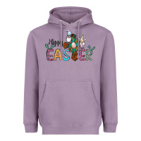 Cross Rabbit Gnomes Happy Easter Heavyweight Hoodie | Teevron