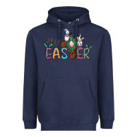 Navy cross rabbit gnomes happy easter Heavyweight Hoodie - Jasminsmagicworld