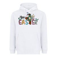 White cross rabbit gnomes happy easter Heavyweight Hoodie - Jasminsmagicworld