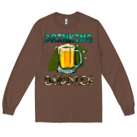 Chestnut drinking buddies with beer Long Sleeve Tee - HRA Design Shop