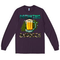 Plum drinking buddies with beer Long Sleeve Tee - HRA Design Shop