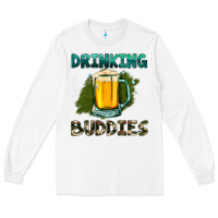 White drinking buddies with beer Long Sleeve Tee - HRA Design Shop