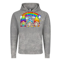 Cloud Rock rainbow gnomes Vintage Hoodie - Zillion Design Studio