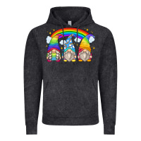 Vintage Black rainbow gnomes Vintage Hoodie - Zillion Design Studio