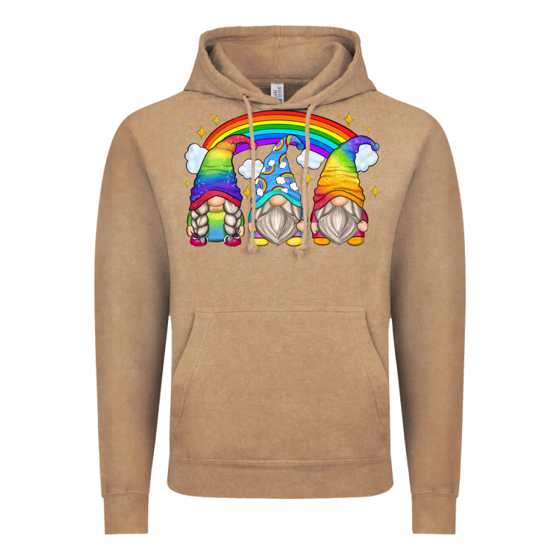 Rainbow Gnomes Vintage Hoodie by Zillion Design Studio | Teevron