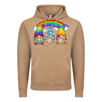 Vintage Coffee rainbow gnomes Vintage Hoodie - Zillion Design Studio