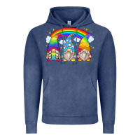 Vintage Denim rainbow gnomes Vintage Hoodie - Zillion Design Studio