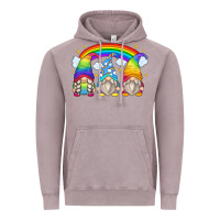Vintage Zinc rainbow gnomes Vintage Hoodie - Zillion Design Studio