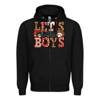 Black let's do this boys baseball Zipper Hoodie - Jasminsmagicworld