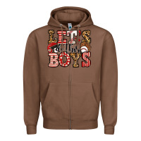 Chestnut let's do this boys baseball Zipper Hoodie - Jasminsmagicworld
