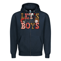 Navy let's do this boys baseball Zipper Hoodie - Jasminsmagicworld