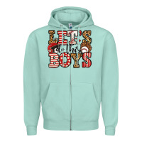 Seafoam let's do this boys baseball Zipper Hoodie - Jasminsmagicworld