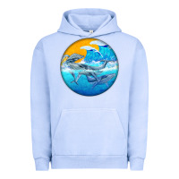 Pigment Grape Ice humpback whale Urban Hoodie - BarkalooDesign