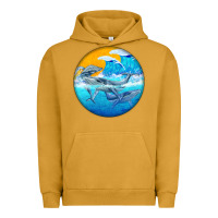 Pigment Peanut Butter humpback whale Urban Hoodie - BarkalooDesign