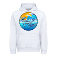White humpback whale Urban Hoodie - BarkalooDesign