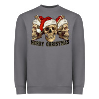 Storm Merry Christmas Skulls Heavyweight Sweatshirt - RanaPortraitStore