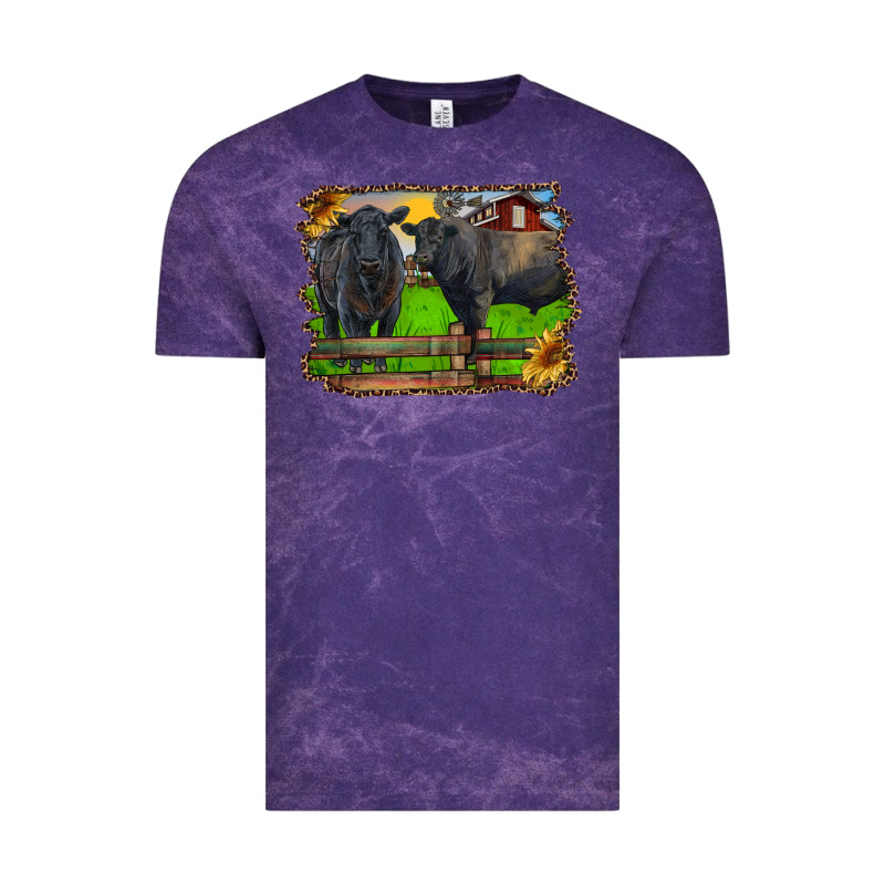 Black Angus Cattle And Bull In Barnyard Vintage Tee by RanaPortraitStore | Teevron