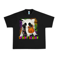 Black Spooky Season Ghost Cat Urban Heavy Tee - texasbilliewilder