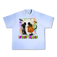 Grape Ice Spooky Season Ghost Cat Urban Heavy Tee - texasbilliewilder